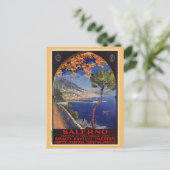 Carte Postale Salerne Italie Voyage d'été vintage (Debout devant)