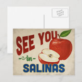 Carte Postale Salinas California Apple - Vintage voyage (Devant / Derrière)