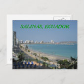 CARTE POSTALE SALINAS, ÉQUATEUR (Devant / Derrière)