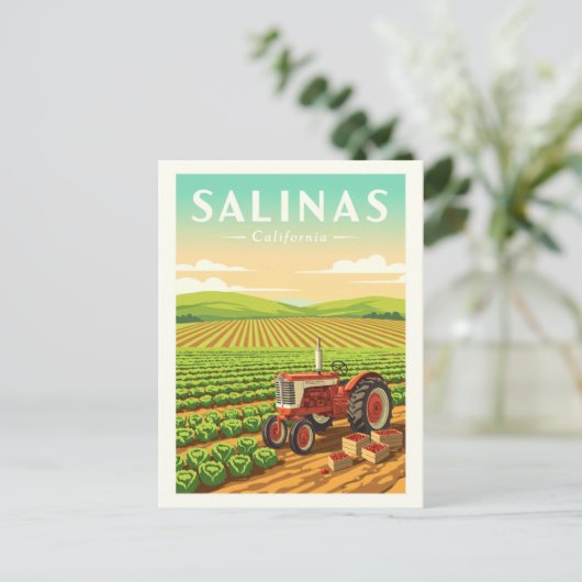 Carte Postale Salinas vintage Californie (Debout devant)