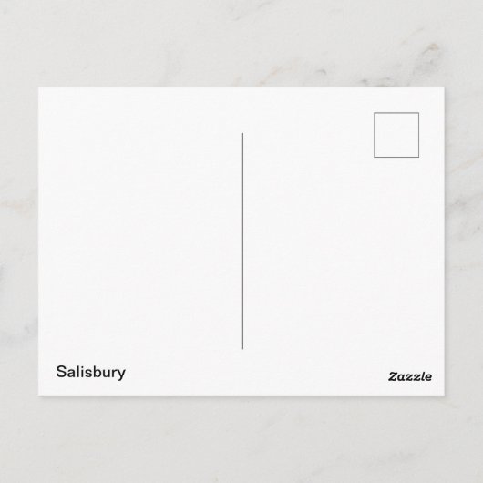 Carte Postale Salisbury (Dos)