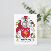 Carte Postale Salisbury Family Crest (Debout devant)
