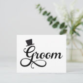 Carte Postale Salle avec casquette, conception de texte d'art (Debout devant)