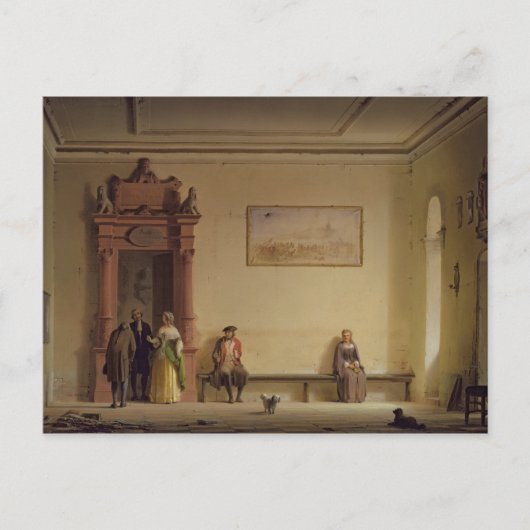 Carte Postale Salle d'attente, 1857 (Devant)