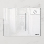 Carte Postale Salle de bain équipée de graffitis (Dos)