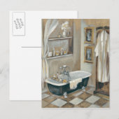 Carte Postale Salle de bain française neutre (Devant / Derrière)