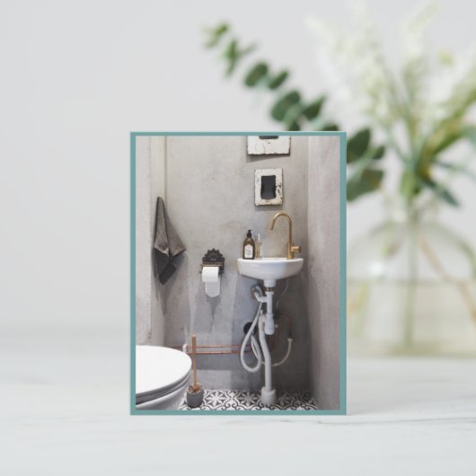 Carte Postale Salle de bain funky (Debout devant)