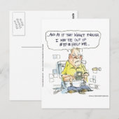 Carte Postale Salle de bain Pas 4 Réseau Social Drôle Tee - shir (Devant / Derrière)