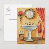 Carte Postale Salle De Bains Contemporaine (Devant / Derrière)