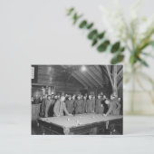 Carte Postale Salle de billard du YMCA, 1910, Première Guerre mo (Debout devant)