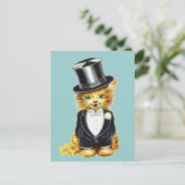 Carte Postale Salle de chat (Debout devant)