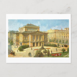 Carte Postale Salle de concert vintage Leipzig Allemagne