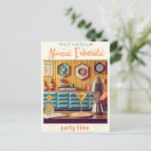 Carte Postale Salle de fête futuriste rétro atomique du milieu d (Debout devant)