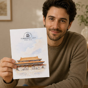 Carte Postale Salle de l'Harmonie Suprême, Cité Interdite, Voyag