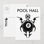 Carte Postale salle de pool tribale (Devant / Derrière)
