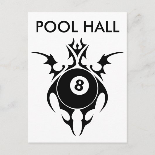 Carte Postale salle de pool tribale (Devant)