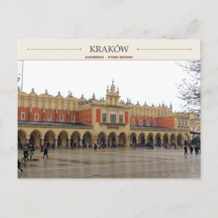 Carte Postale Salle des Tissus de Cracovie Place du Marché Cen