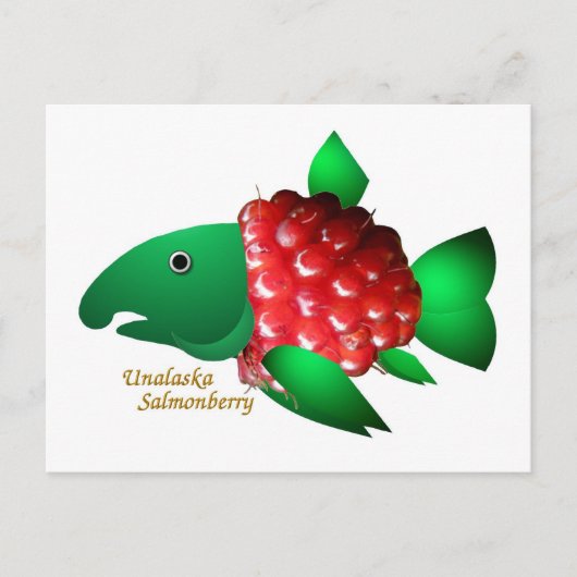 Carte Postale Salmonberry de l'Unalaska (Devant)