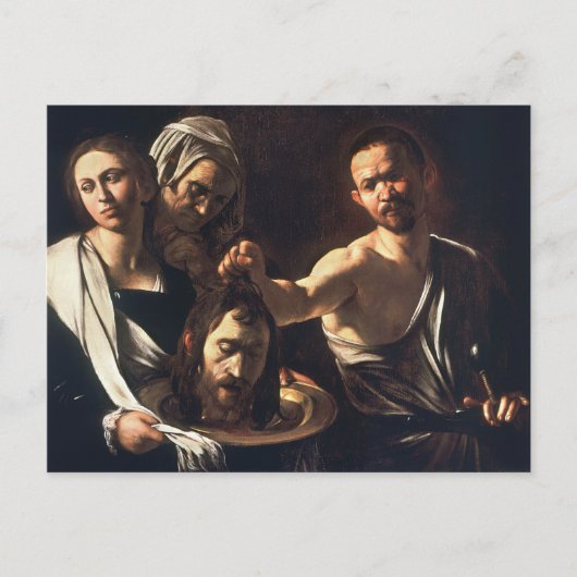 Carte Postale Salomé avec le chef Jean Le Baptiste - Caravaggio (Devant)