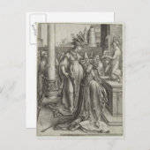 Carte Postale Salomon Prays devant une Graven Image, c.1514 (Devant / Derrière)