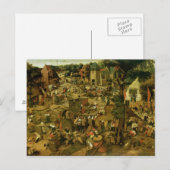 Carte Postale Salon avec une performance théâtrale, 1562 (Devant / Derrière)