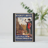 Carte Postale Salon commercial vintage Bruxelles (Debout devant)