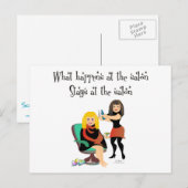 Carte Postale Salon de beauté Secrets (Devant / Derrière)