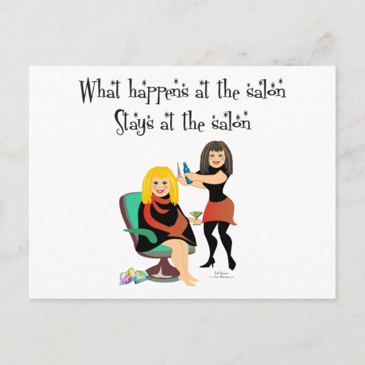Carte Postale Salon de beauté Secrets (Devant)