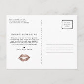 Carte Postale Salon de cheveux rose Gold Grand Réouverture Sécur (Dos)
