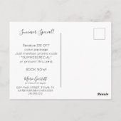 Carte Postale Salon de ciseaux vintages (Dos)