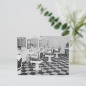 Carte Postale Salon de coiffure Executive, 1935 (Debout devant)