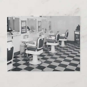 Carte Postale Salon de coiffure Executive, 1935