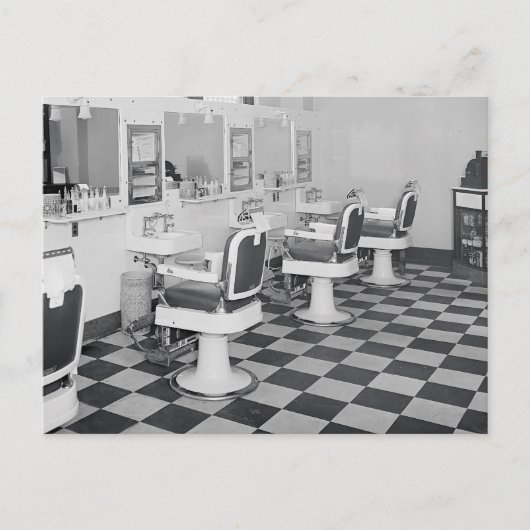 Carte Postale Salon de coiffure Executive, 1935 (Devant)