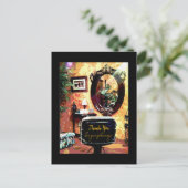 Carte Postale Salon de coiffure Merci de votre clientèle (Debout devant)