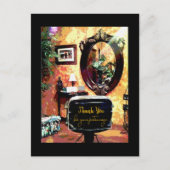 Carte Postale Salon de coiffure Merci de votre clientèle (Devant)