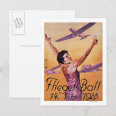 Carte Postale Salon de l'aviation à l'affiche du Promo Hotel Wag (Devant / Derrière)