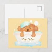 Carte Postale Salon de toilettage des chiens (Devant / Derrière)