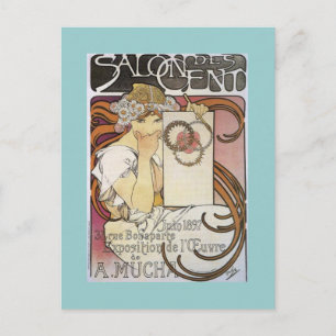 Carte Postale Salon des Cents. ~ Alphonse Mucha
