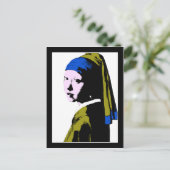 Carte Postale Salon d'oreille perle de Vermeer (Debout devant)