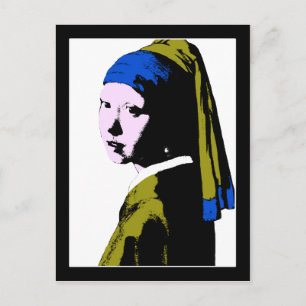 Carte Postale Salon d'oreille perle de Vermeer