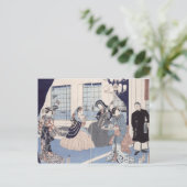 Carte Postale Salon d'une maison de marchands étrangers à (Debout devant)