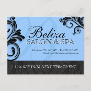 Carte postale Salon et publicité Spa
