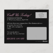 Carte postale Salon et Spa (Dos)