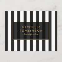 Carte postale Salon III de Black and White Stripes