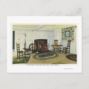 Carte Postale Salon intérieur Vue sur le John Alden
