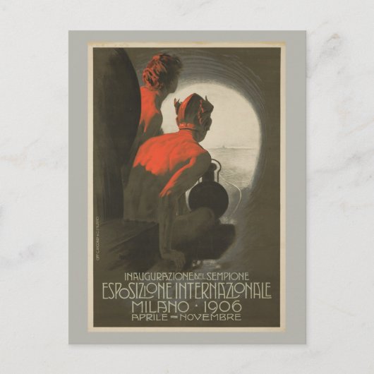 Carte Postale Salon mondial de Milan 1906 (Devant)