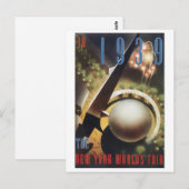 Carte Postale Salon mondial de New York 1939 (Devant / Derrière)