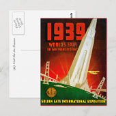 Carte Postale Salon mondial de San Francisco 1939 (Devant / Derrière)