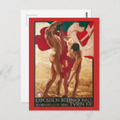 Carte Postale Salon mondial de Turin 1911 (Devant / Derrière)