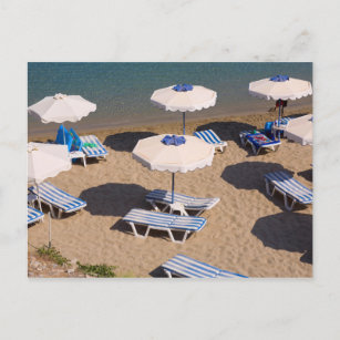 Carte Postale Salon   Rhodes, îles de Dodecanese, Grèce de plage